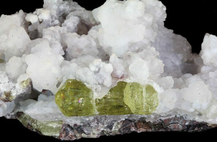 Apatite Crystals with Magnetite & Quartz - Durango, Mexico #64022